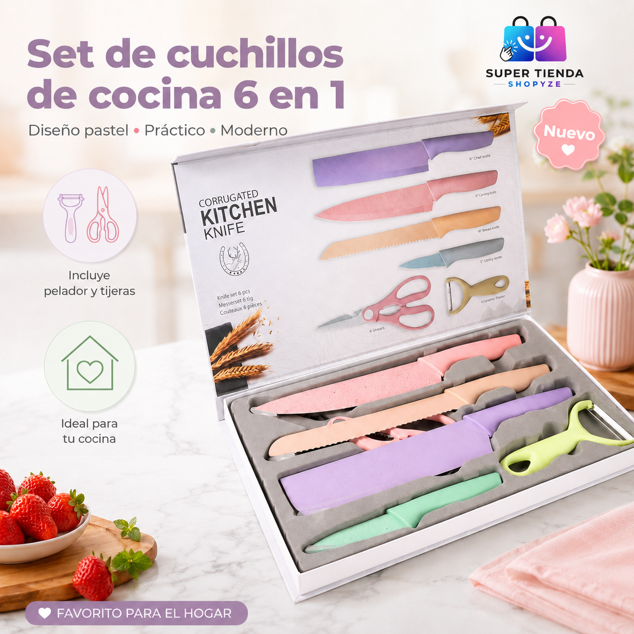 Juego De Cuchillos X6