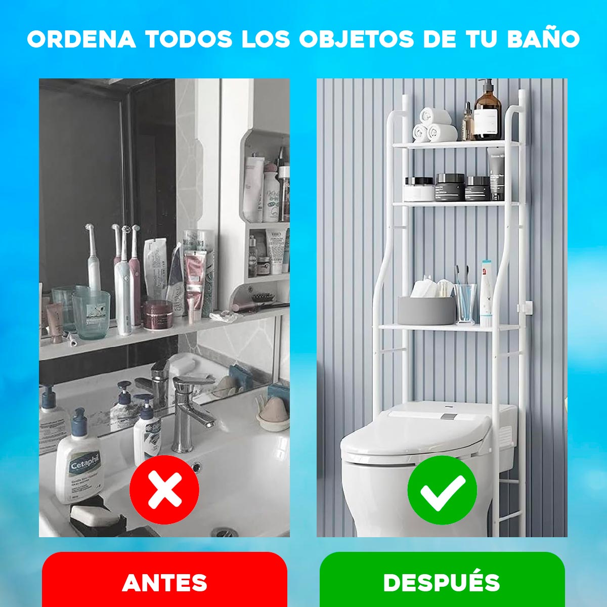 ESTANTE ORGANIZADOR DE BAÑO
