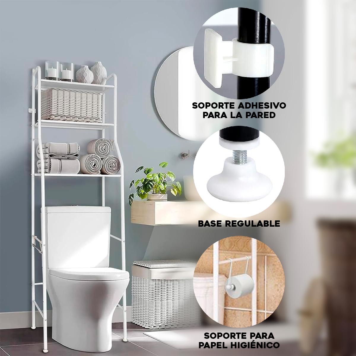 ESTANTE ORGANIZADOR DE BAÑO