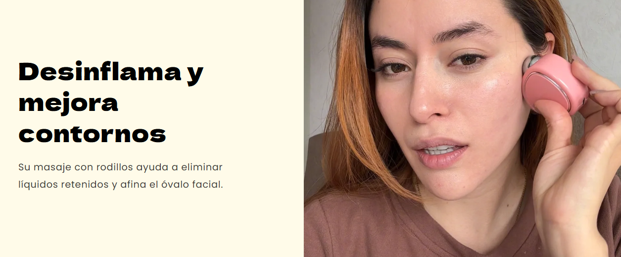 MASAJEADOR FACIAL CON MICRO CORRIENTE GRATIS GEL CONDUCTOR
