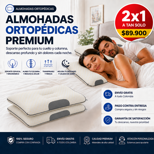 2x1 Almohadas ortopedicas PREMIUM