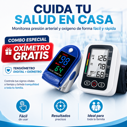 Vital Control PRO   👩‍⚕️🩺👨‍⚕️TENSIOMETRO DIGITAL + OXIMETRO