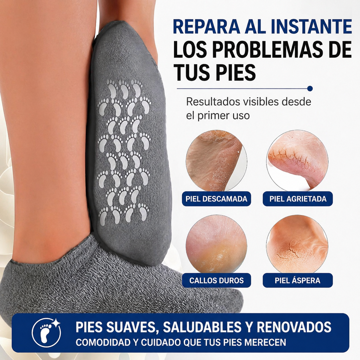 Medias en Gel Spa Cuidado de los Pies