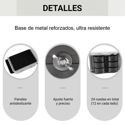 2X1 BASE UNIVERSAL CON RUEDAS PARA ELECTRODOMESTICOS -ORIGINAL-