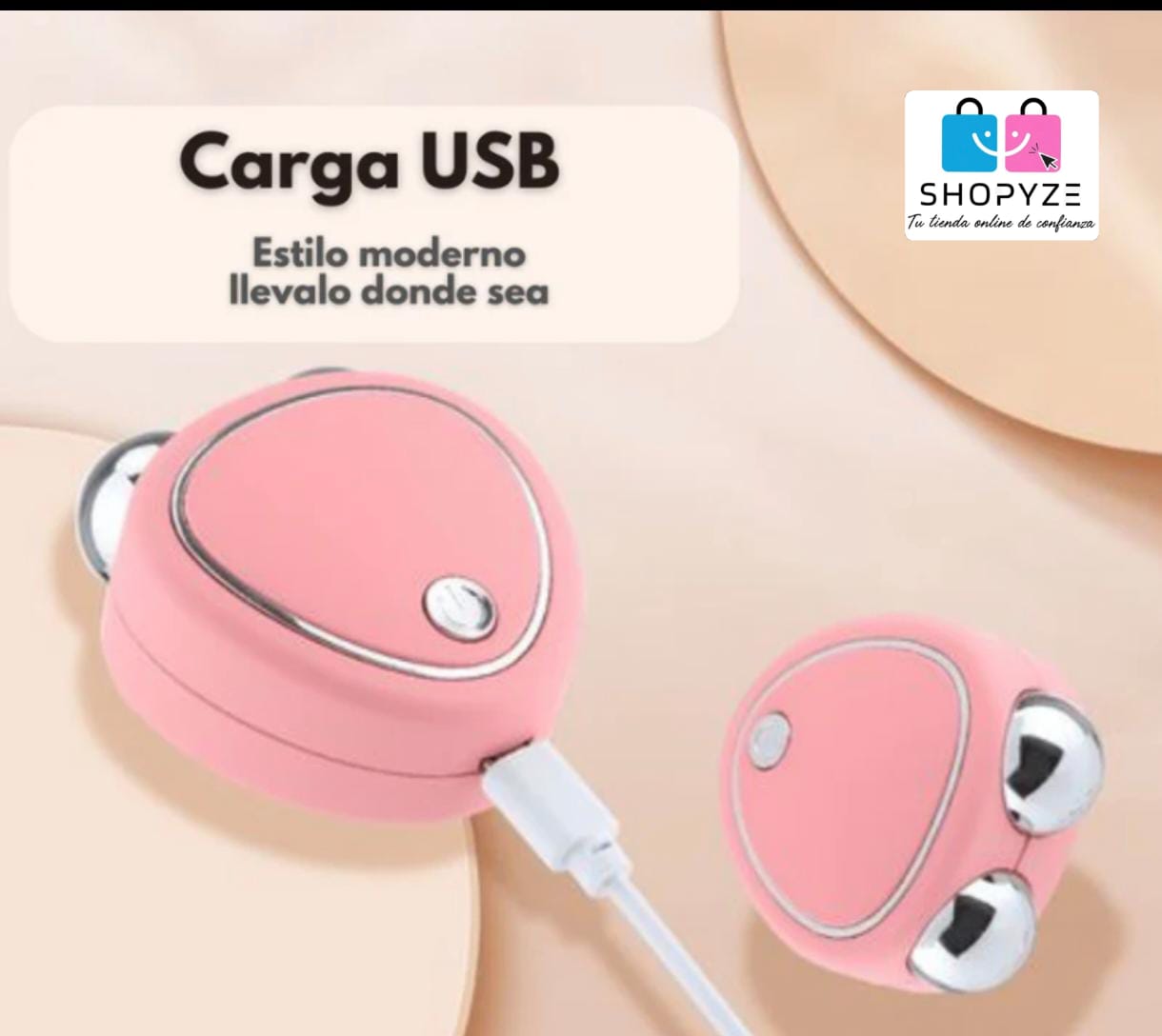 MASAJEADOR FACIAL CON MICRO CORRIENTE GRATIS GEL CONDUCTOR