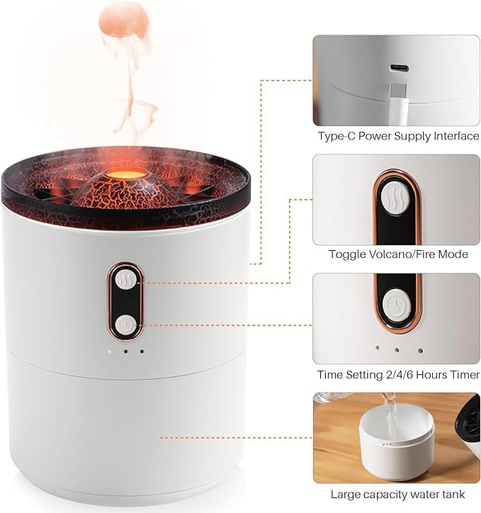 Humidificador Volc?ín Ultrasonico