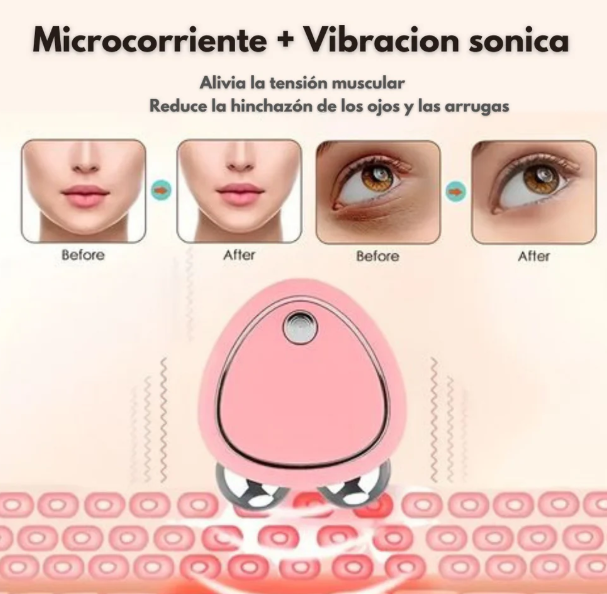 MASAJEADOR FACIAL CON MICRO CORRIENTE GRATIS GEL CONDUCTOR